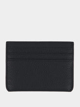 Marni Black Leather Cardholder with Embroidery