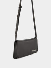 Marni Black Crossbody Bag with Logo Print