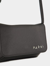 Marni Black Crossbody Bag with Logo Print