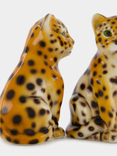 Les Ottomans Set of 2 Ceramic Leopard Placeholders