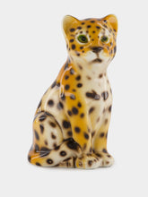Les Ottomans Set of 2 Ceramic Leopard Placeholders