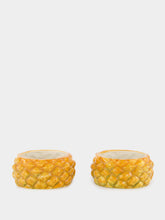 Les Ottomans Set of 2 Pineapple Ceramic Side Plates