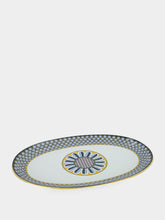La DoubleJ Blue Odysseus Oval Platter in Porcelain
