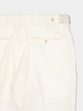 Tom Ford Off-White Silk Mulberry and Linen Pants