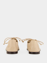 HEREU Beige Plegada Lace-Up Leather Shoes