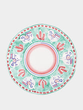 Popolo Chicken Green Ceramic Dessert Plate