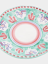 Popolo Chicken Green Ceramic Dessert Plate