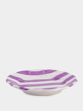 Popolo Striped Ceramic Dessert Plate
