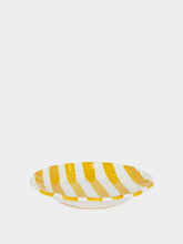 Popolo Ocher Stripe Dessert Plate