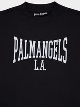 Palm Angels Black College Graphic T-Shirt
