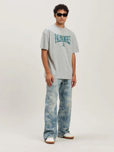 Palm Angels Grey College Graphic T-Shirt