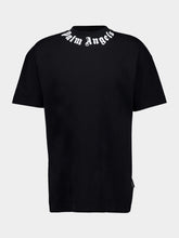 Palm Angels Black Neck Logo T-Shirt