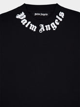 Palm Angels Black Neck Logo T-Shirt