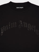 Palm Angels Black Logo Print T-Shirt