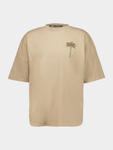 Palm Angels Beige Oversized Palm T-Shirt