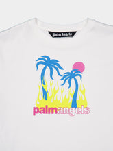 Palm Angels White Burning Oasi T-Shirt