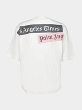White PA x LA Times Oversized News T-Shirt | PDP - Fashion Clinic