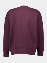 Palm Angels Plum and Yellow College Sweatshirt
