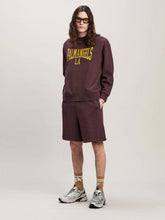 Palm Angels Plum and Yellow College Sweatshirt