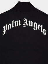 Palm Angels Black Curved Logo Track Jacket