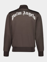 Palm Angels Brown Curved Logo Track Jacket