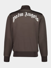 Palm Angels Brown Curved Logo Track Jacket