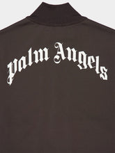 Palm Angels Brown Curved Logo Track Jacket