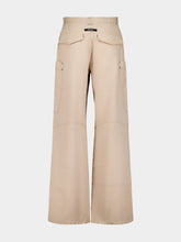 Palm Angels Wide-Leg Cotton Cargo Trousers