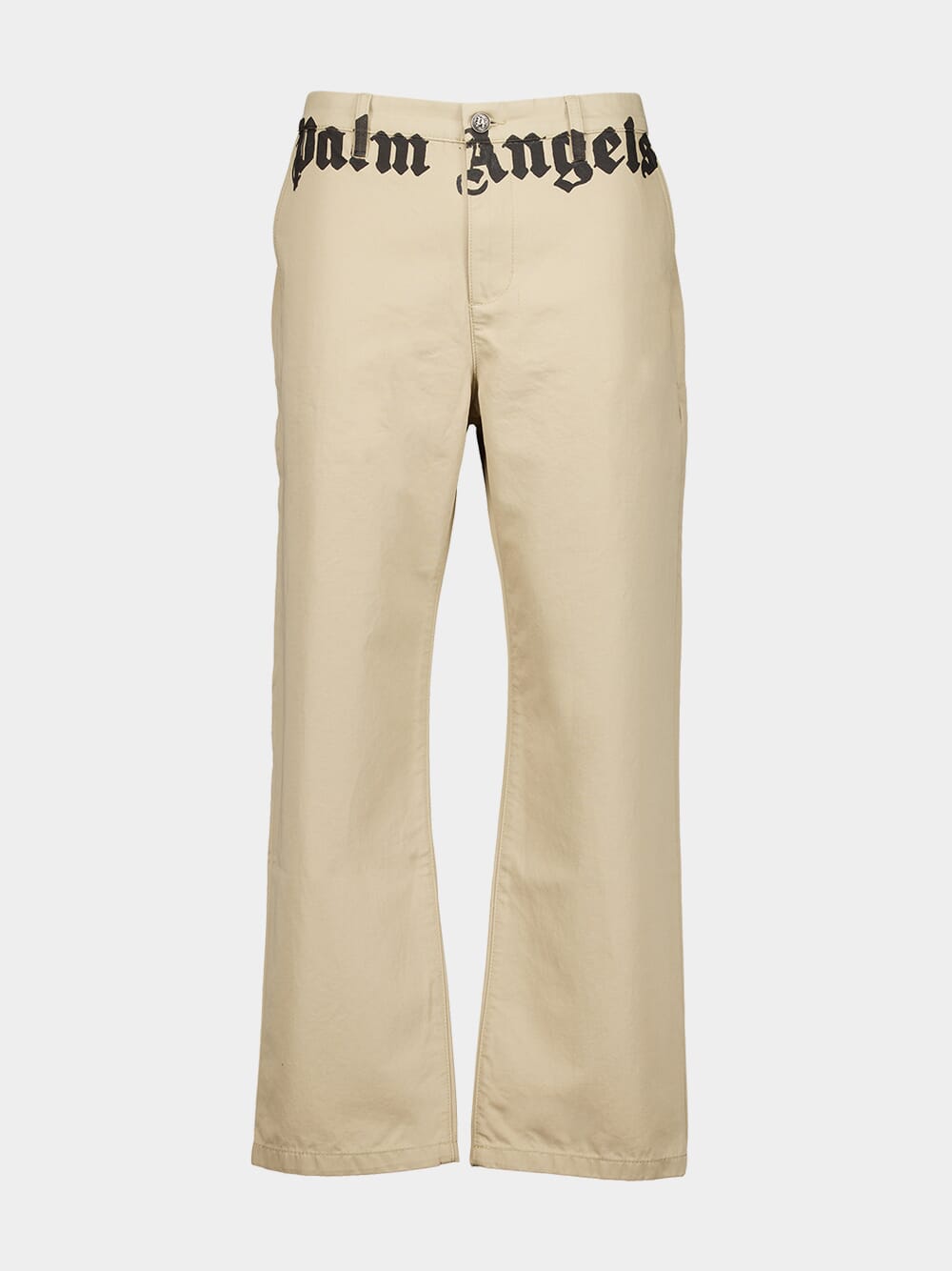 Palm Angels Hazelnut Logo Chino Pants Fashion Clinic