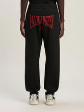 Palm Angels Black College Graphic Sweatpants