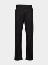 Palm Angels Black Curved Logo Track Pants