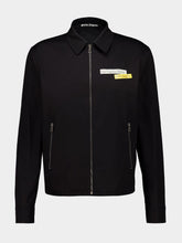 Palm Angels Black Cotton Pa x La Times News Jacket