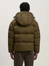 Palm Angels Military Green Monogram Down Jacket