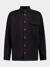 Palm Angels Black Logo Printed Cotton Shirt