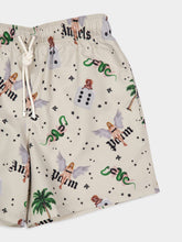 Palm Angels Ivory Pin-Up Swim Shorts