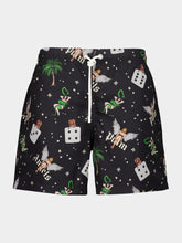 Palm Angels Black Pin-Up Swim Shorts