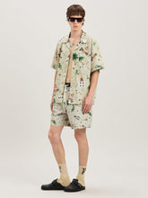 Palm Angels Ivory Pin-Up Bowling Shirt