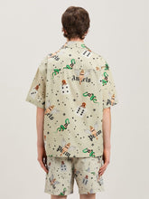 Palm Angels Ivory Pin-Up Bowling Shirt