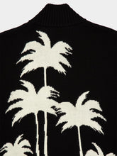 Palm Angels Black Palm Tree Knit Track Jacket