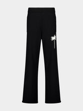 Palm Angels Black Palm Intarsia Knit Pants