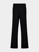 Palm Angels Black Palm Intarsia Knit Pants