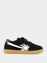 Palm Angels Black and White New Palm 1 Suede Sneakers