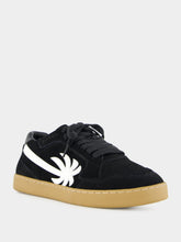 Palm Angels Black and White New Palm 1 Suede Sneakers