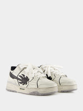 Palm Angels White and Black Venice Worn-Out Sneakers