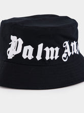 Palm Angels Black Logo Bucket Hat