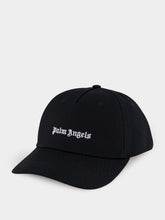 Palm Angels Black Classic Logo Twill Cap