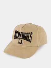 Palm Angels Beige College velvet Baseball Cap College