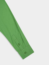 Matteau Green Popover Mini Shirt Dress