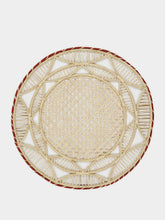 La DoubleJ Set of 2 Sol Brick Raffia Placemats