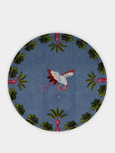 La DoubleJ Spirit Stork Sky Blue Round Placemats Set of 2